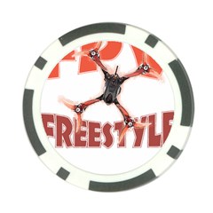 Fpv Freestyle T- Shirt F P V Freestyle Drone Racing Drawing Artwork T- Shirt (2) Poker Chip Card Guard (10 Pack) by ZUXUMI