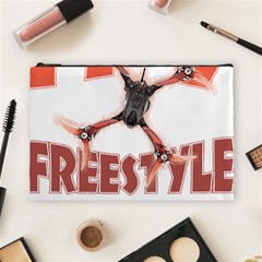 Fpv Freestyle T- Shirt F P V Freestyle Drone Racing Drawing Artwork T- Shirt (2) Cosmetic Bag (large) by ZUXUMI