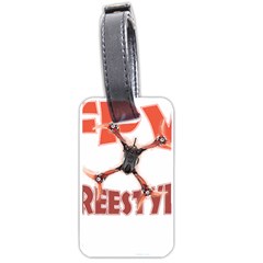 Fpv Freestyle T- Shirt F P V Freestyle Drone Racing Drawing Artwork T- Shirt (2) Luggage Tag (one Side) by ZUXUMI