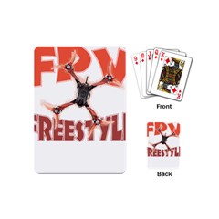 Fpv Freestyle T- Shirt F P V Freestyle Drone Racing Drawing Artwork T- Shirt (2) Playing Cards Single Design (mini)