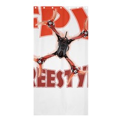 Fpv Freestyle T- Shirt F P V Freestyle Drone Racing Drawing Artwork T- Shirt (2) Shower Curtain 36  X 72  (stall)  by ZUXUMI