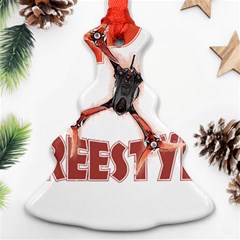 Fpv Freestyle T- Shirt F P V Freestyle Drone Racing Drawing Artwork T- Shirt (2) Christmas Tree Ornament (two Sides) by ZUXUMI