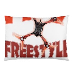 Fpv Freestyle T- Shirt F P V Freestyle Drone Racing Drawing Artwork T- Shirt (2) Pillow Case (two Sides) by ZUXUMI