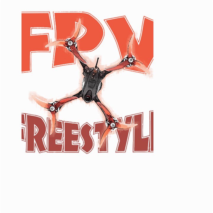 Fpv Freestyle T- Shirt F P V Freestyle Drone Racing Drawing Artwork T- Shirt (2) Small Garden Flag (Two Sides)