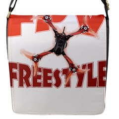 Fpv Freestyle T- Shirt F P V Freestyle Drone Racing Drawing Artwork T- Shirt (2) Flap Closure Messenger Bag (s) by ZUXUMI