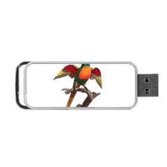 Pionus T-shirtwhite Look Calm Pionus 02 T-shirt Portable Usb Flash (one Side) by EnriqueJohnson