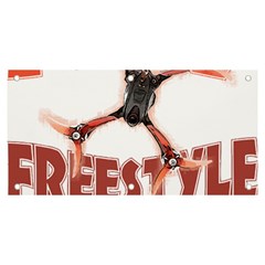 Fpv Freestyle T- Shirt F P V Freestyle Drone Racing Drawing Artwork T- Shirt (2) Banner And Sign 6  X 3  by ZUXUMI