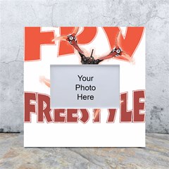 Fpv Freestyle T- Shirt F P V Freestyle Drone Racing Drawing Artwork T- Shirt (2) White Box Photo Frame 4  X 6  by ZUXUMI