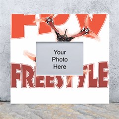 Fpv Freestyle T- Shirt F P V Freestyle Drone Racing Drawing Artwork T- Shirt (2) White Wall Photo Frame 5  X 7  by ZUXUMI