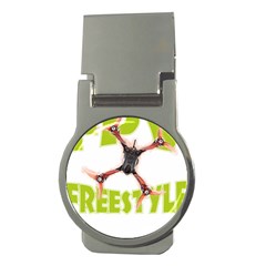 Fpv Freestyle T- Shirt F P V Freestyle Drone Racing Drawing Artwork T- Shirt Money Clips (round)  by ZUXUMI