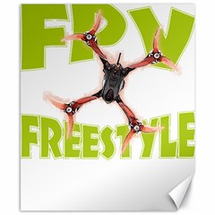 Fpv Freestyle T- Shirt F P V Freestyle Drone Racing Drawing Artwork T- Shirt Canvas 8  X 10  by ZUXUMI