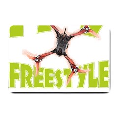 Fpv Freestyle T- Shirt F P V Freestyle Drone Racing Drawing Artwork T- Shirt Small Doormat by ZUXUMI