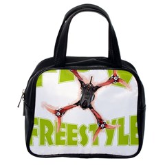 Fpv Freestyle T- Shirt F P V Freestyle Drone Racing Drawing Artwork T- Shirt Classic Handbag (one Side) by ZUXUMI