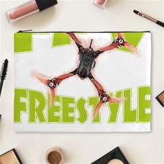 Fpv Freestyle T- Shirt F P V Freestyle Drone Racing Drawing Artwork T- Shirt Cosmetic Bag (xl) by ZUXUMI