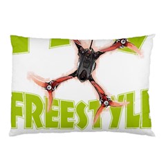 Fpv Freestyle T- Shirt F P V Freestyle Drone Racing Drawing Artwork T- Shirt Pillow Case (two Sides) by ZUXUMI