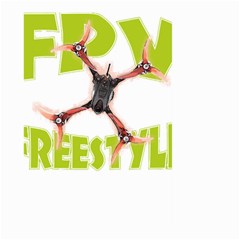 Fpv Freestyle T- Shirt F P V Freestyle Drone Racing Drawing Artwork T- Shirt Large Garden Flag (two Sides) by ZUXUMI