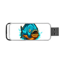 Piranha T-shirtwhite Look Calm Piranha 03 T-shirt Portable Usb Flash (one Side) by EnriqueJohnson