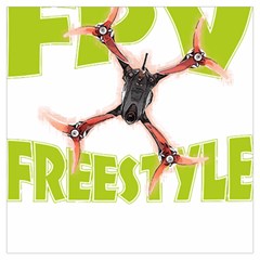 Fpv Freestyle T- Shirt F P V Freestyle Drone Racing Drawing Artwork T- Shirt Lightweight Scarf  by ZUXUMI