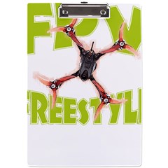 Fpv Freestyle T- Shirt F P V Freestyle Drone Racing Drawing Artwork T- Shirt A4 Acrylic Clipboard by ZUXUMI