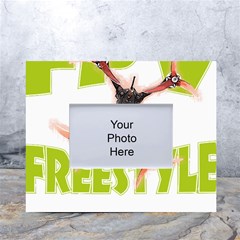 Fpv Freestyle T- Shirt F P V Freestyle Drone Racing Drawing Artwork T- Shirt White Tabletop Photo Frame 4 x6  by ZUXUMI