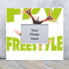 Fpv Freestyle T- Shirt F P V Freestyle Drone Racing Drawing Artwork T- Shirt White Wall Photo Frame 5  X 7  by ZUXUMI