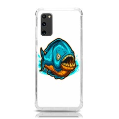 Piranha T-shirtwhite Look Calm Piranha 03 T-shirt Samsung Galaxy S20 6 2 Inch Tpu Uv Case by EnriqueJohnson