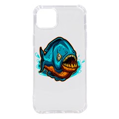 Piranha T-shirtwhite Look Calm Piranha 03 T-shirt Iphone 14 Plus Tpu Uv Print Case by EnriqueJohnson