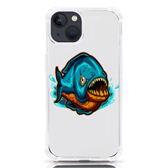 Piranha T-shirtwhite Look Calm Piranha 03 T-shirt Iphone 13 Tpu Uv Print Case by EnriqueJohnson