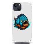 Piranha T-shirtwhite Look Calm Piranha 03 T-shirt iPhone 13 TPU UV Print Case Front