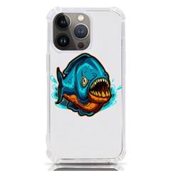 Piranha T-shirtwhite Look Calm Piranha 03 T-shirt Iphone 13 Pro Tpu Uv Print Case by EnriqueJohnson