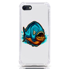 Piranha T-shirtwhite Look Calm Piranha 03 T-shirt Iphone Se by EnriqueJohnson