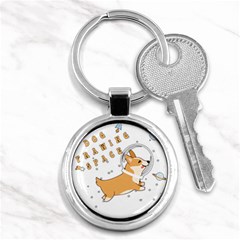 Frawing Space Dog Lover T- Shirt Cool Dog Frawing Space Dog Lover T- Shirt Key Chain (Round)