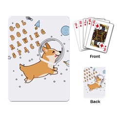 Frawing Space Dog Lover T- Shirt Cool Dog Frawing Space Dog Lover T- Shirt Playing Cards Single Design (rectangle) by ZUXUMI