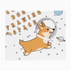 Frawing Space Dog Lover T- Shirt Cool Dog Frawing Space Dog Lover T- Shirt Small Glasses Cloth (2 Sides)