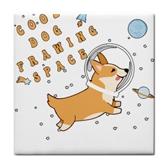 Frawing Space Dog Lover T- Shirt Cool Dog Frawing Space Dog Lover T- Shirt Face Towel by ZUXUMI