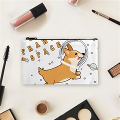 Frawing Space Dog Lover T- Shirt Cool Dog Frawing Space Dog Lover T- Shirt Cosmetic Bag (small) by ZUXUMI