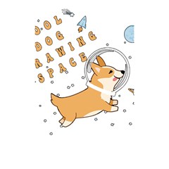 Frawing Space Dog Lover T- Shirt Cool Dog Frawing Space Dog Lover T- Shirt Shower Curtain 48  X 72  (small)  by ZUXUMI