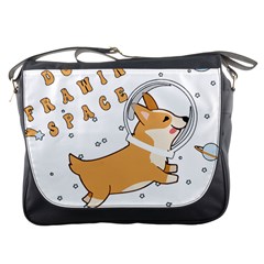 Frawing Space Dog Lover T- Shirt Cool Dog Frawing Space Dog Lover T- Shirt Messenger Bag