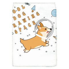 Frawing Space Dog Lover T- Shirt Cool Dog Frawing Space Dog Lover T- Shirt Removable Flap Cover (L)