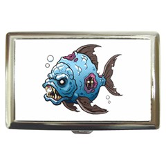 Piranha T-shirtwhite Look Calm Piranha 09 T-shirt Cigarette Money Case by EnriqueJohnson