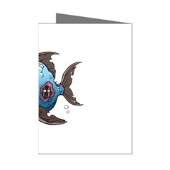 Piranha T-shirtwhite Look Calm Piranha 09 T-shirt Mini Greeting Cards (pkg Of 8) by EnriqueJohnson