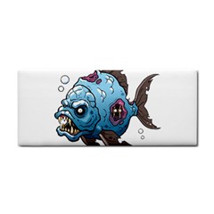 Piranha T-shirtwhite Look Calm Piranha 09 T-shirt Hand Towel by EnriqueJohnson