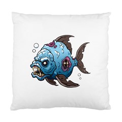 Piranha T-shirtwhite Look Calm Piranha 09 T-shirt Standard Cushion Case (two Sides) by EnriqueJohnson