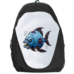 Piranha T-shirtwhite Look Calm Piranha 09 T-shirt Backpack Bag by EnriqueJohnson