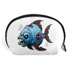 Piranha T-shirtwhite Look Calm Piranha 09 T-shirt Accessory Pouch (large) by EnriqueJohnson