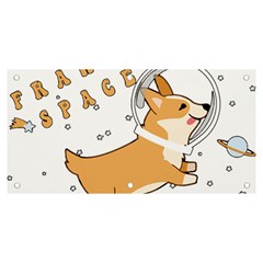 Frawing Space Dog Lover T- Shirt Cool Dog Frawing Space Dog Lover T- Shirt Banner and Sign 6  x 3 