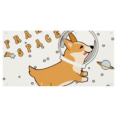 Frawing Space Dog Lover T- Shirt Cool Dog Frawing Space Dog Lover T- Shirt Banner and Sign 8  x 4 