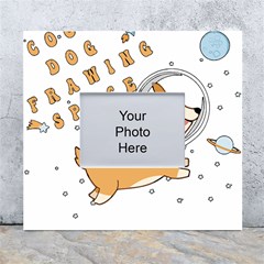 Frawing Space Dog Lover T- Shirt Cool Dog Frawing Space Dog Lover T- Shirt White Wall Photo Frame 5  x 7 