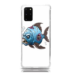 Piranha T-shirtwhite Look Calm Piranha 09 T-shirt Samsung Galaxy S20plus 6 7 Inch Tpu Uv Case by EnriqueJohnson