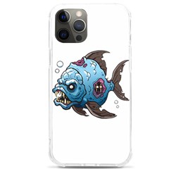 Piranha T-shirtwhite Look Calm Piranha 09 T-shirt Iphone 12 Pro Max Tpu Uv Print Case by EnriqueJohnson